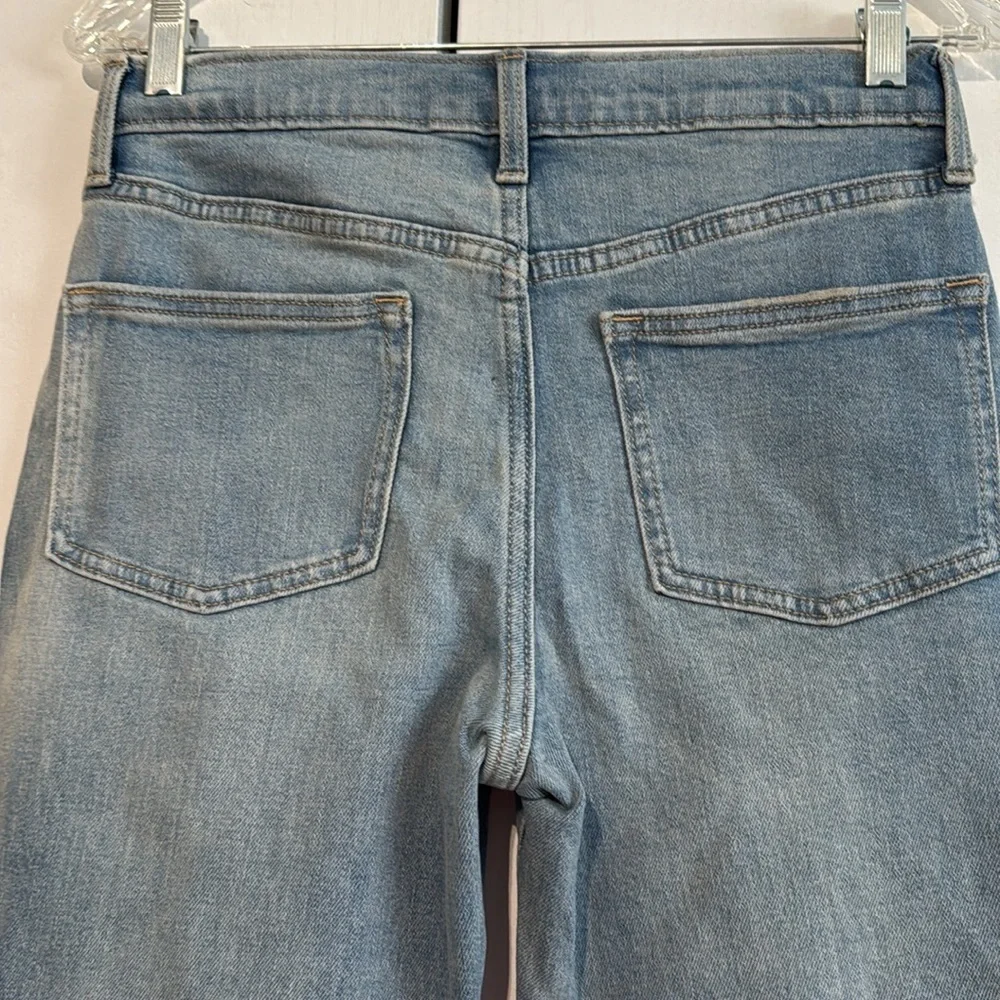 Old Navy High-Rise Flare Built-In Tough Ripped Jeans Girls Light Wash Sz 16 NWT